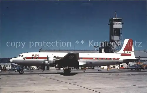 Flugzeuge Zivil Pacific Southwest Airlines Douglas DC 6B  Kat. Airplanes Avions