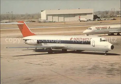 Flugzeuge Zivil Nortwest DC 9 Kat. Airplanes Avions