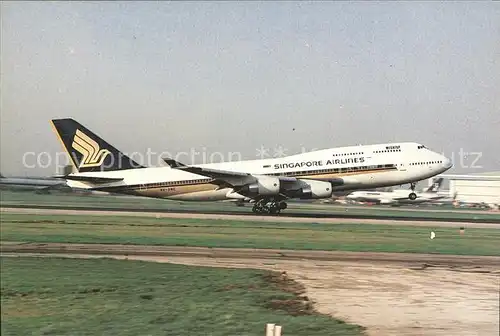 Flugzeuge Zivil Singapore Airlines B747 412 9V SMC C N 24063 Kat. Airplanes Avions