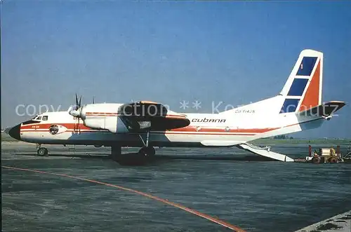 Flugzeuge Zivil Cubana Antonov 26 Kat. Airplanes Avions