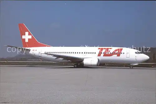 Flugzeuge Zivil TEA Boeing 737 3M8 HB IIA c n 24023 Kat. Airplanes Avions