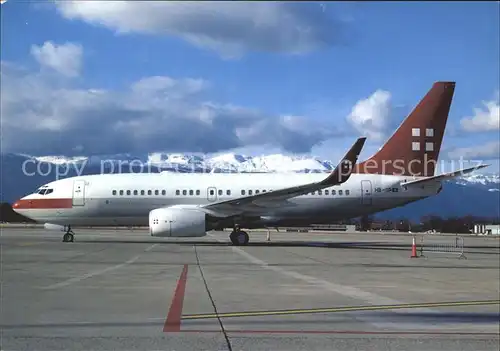 Flugzeuge Zivil Privatair SA Boeing 737 7AK BBJ HB IIP Kat. Airplanes Avions