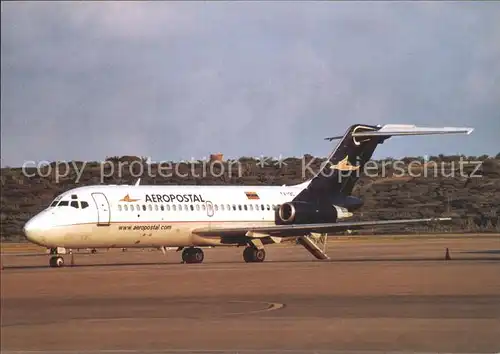 Flugzeuge Zivil Aeropostal Alas de Venezuela Douglas DC 9 21 YV 13C Cn 47301 Kat. Airplanes Avions