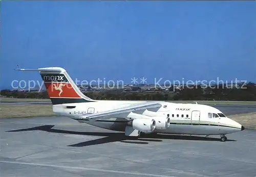 Flugzeuge Zivil Manx Airlines BAe 146 100 G OJET Kat. Airplanes Avions