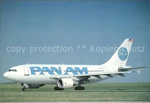 Flugzeuge Zivil Pan Am Airbus 310 300 N 822PA  Kat. Airplanes Avions