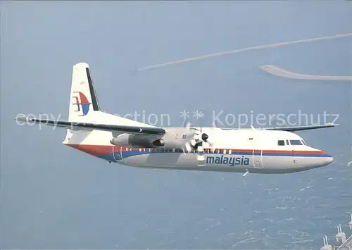 Flugzeuge Zivil Malaysia Airlines Fokker 50 9M MGA  Kat. Airplanes Avions