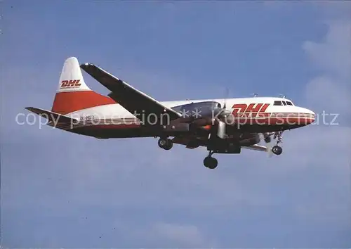 Flugzeuge Zivil DHL Convair 580 OO HUB cn 130 Kat. Airplanes Avions