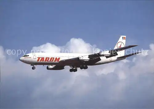 Flugzeuge Zivil TAROM Boeing 707 3K1C YR ABC cn 20805 Kat. Airplanes Avions