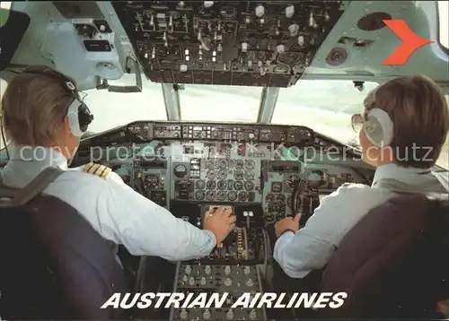 Flugzeuge Zivil Austrian Airlines MD 81 Cockpit  Kat. Airplanes Avions
