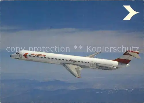 Flugzeuge Zivil Austrian Airlines Douglas DC 9 Super 80 MD 80  Kat. Airplanes Avions