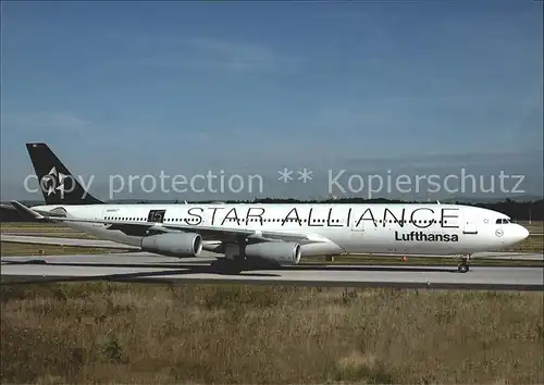 Lufthansa Airbus 340 311 D AIGC Cn 027 Star Alliance  Kat. Flug