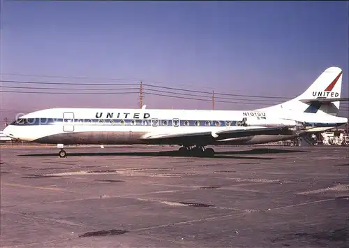 Flugzeuge Zivil United Caravelle VIR N1019U Cn104 Kat. Airplanes Avions