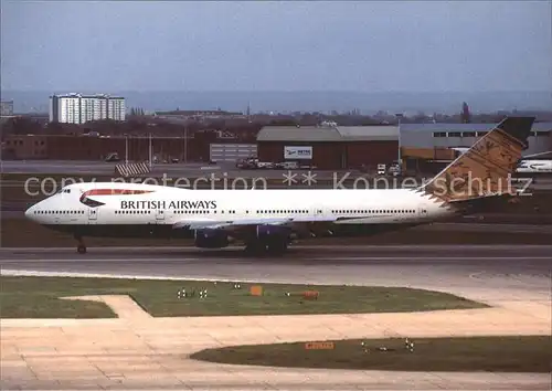 Flugzeuge Zivil British Airways Boeing 747 236B G BDXD c n 21241 317 Kat. Airplanes Avions