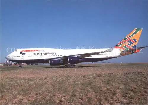 Flugzeuge Zivil British Airways Colum col. Boeing 747 436 G CIVP c n 28850 Kat. Airplanes Avions