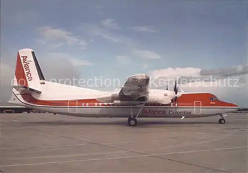 Flugzeuge Zivil Avianca Colombia FK 27 PH AVO  Kat. Airplanes Avions