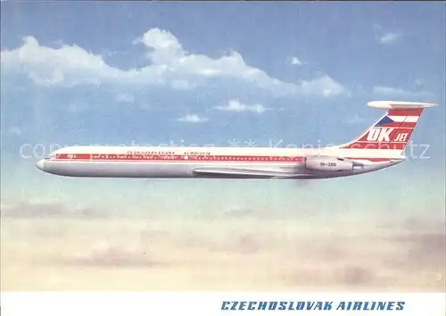 Flugzeuge Zivil Czechoslovak Airlines Ilyushin IL 62 Kat. Airplanes Avions