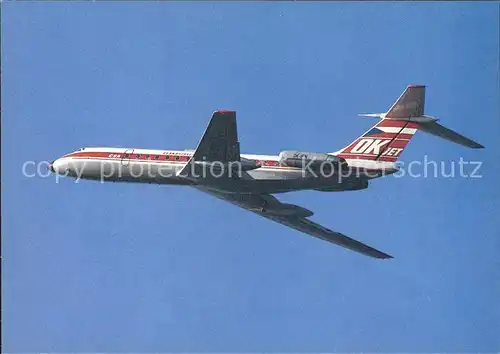 Flugzeuge Zivil CSA Tupolev Tu 134 A  Kat. Airplanes Avions