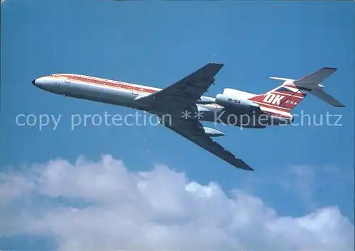 Flugzeuge Zivil CSA Czechoslovak Airlines Tupolev TU 154M  Kat. Airplanes Avions