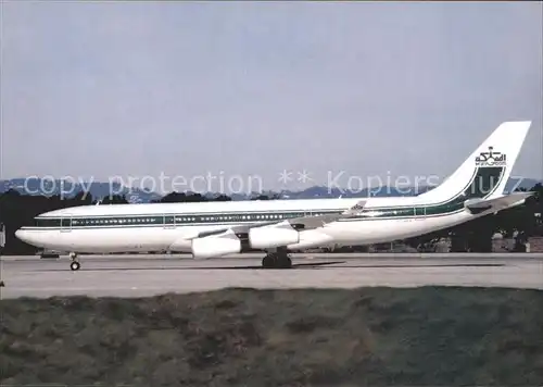 Flugzeuge Zivil Kingdom of Saudi Arabia HZ WBT4 Airbus 340 200 Kat. Airplanes Avions
