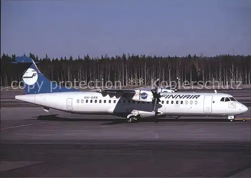 Flugzeuge Zivil Finnair Aerospatiale ATR72 201 OH KRK c n 251 Kat. Airplanes Avions