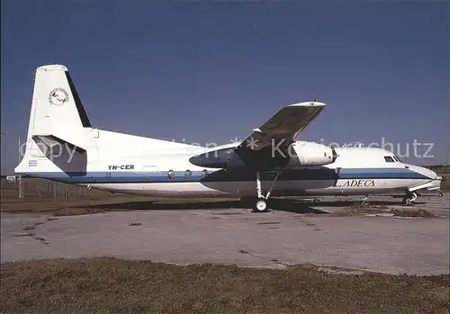 Flugzeuge Zivil Ladeca Fokker F27 YN CER  Kat. Airplanes Avions