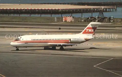 Flugzeuge Zivil TWA Trans World Airlines Douglas DC 9 15  Kat. Airplanes Avions