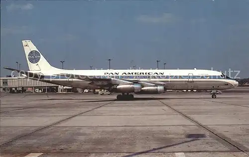 Flugzeuge Zivil Pan American McDonnell Douglas DC 8 33 Kat. Airplanes Avions