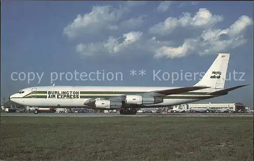 Flugzeuge Zivil Burlington Air Express Boeing 707 321C  Kat. Airplanes Avions