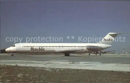 Flugzeuge Zivil Republic McDonnell Douglas DC 9 51 Kat. Airplanes Avions