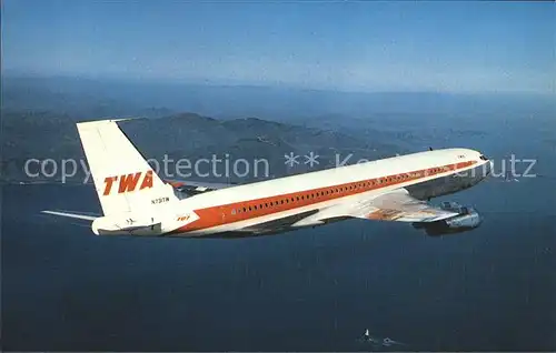 Flugzeuge Zivil TEA Trans World Airlines Boeing 707 Kat. Airplanes Avions