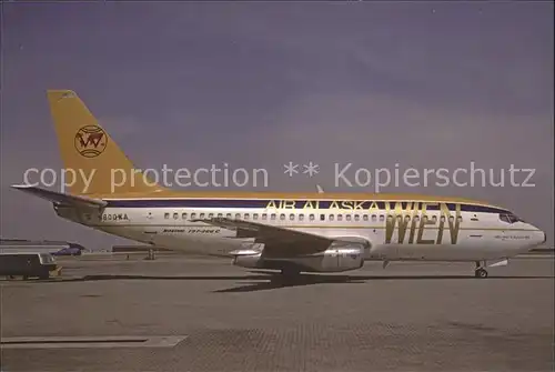 Flugzeuge Zivil Air Alaska Wien B 737 200C N800WA C N 20255 Kat. Airplanes Avions