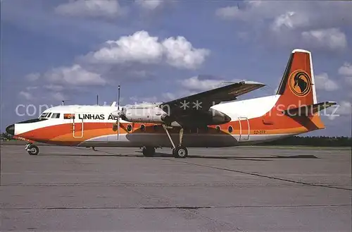 Flugzeuge Zivil TAAG Angola Airlines Fokker F 27 MK 600 Kat. Airplanes Avions
