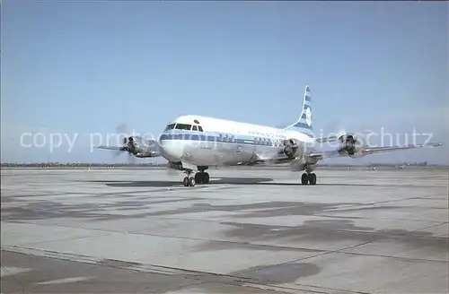 Flugzeuge Zivil KLM Lockheed Electra  Kat. Airplanes Avions