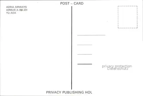 Flugzeuge Zivil Adria Airways Airbus A320 231 YU AOA  Kat. Airplanes Avions