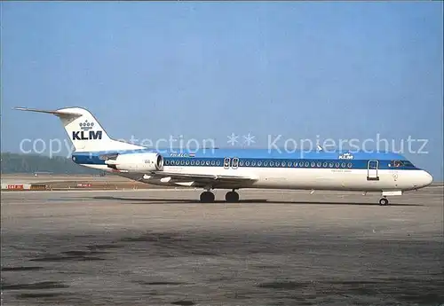 Flugzeuge Zivil KLM Fokker 100 PH KLC  Kat. Airplanes Avions
