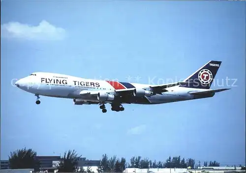 Flugzeuge Zivil Flying Tigers Boeing 747 124F N822FT cn 19733 Kat. Airplanes Avions