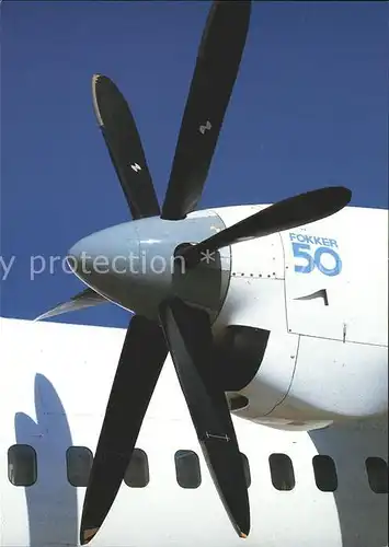 Flugzeuge Zivil DLT Fokker 50  Kat. Airplanes Avions