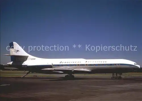 Flugzeuge Zivil Aerolineas Argentinas Caravelle III LV HGX cn19 Kat. Airplanes Avions