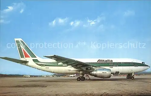 Flugzeuge Zivil Alitalia Airbus 300 B4 203 Kat. Airplanes Avions