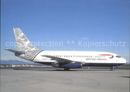 Flugzeuge Zivil British Airways Boeing B 737 236 G BGDJ c n 21799 600 Kat. Airplanes Avions