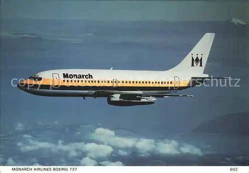 Flugzeuge Zivil Monarch Airlines Boeing 737 Kat. Airplanes Avions