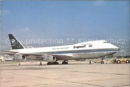 Flugzeuge Zivil Saudia Boeing 747 Kat. Airplanes Avions