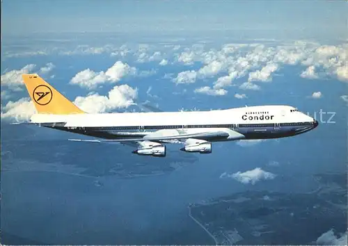 Flugzeuge Zivil Condor Jumbo Jet Boeing 747 200 Kat. Airplanes Avions