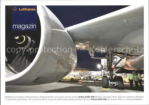 Lufthansa Magazin Airbus 330 300  Kat. Flug