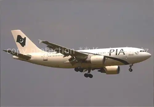 Flugzeuge Zivil Pakistan Airlines AP BEQ A310 300  Kat. Airplanes Avions