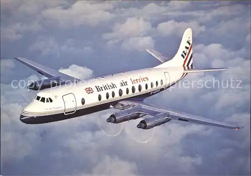 Flugzeuge Zivil British Air Ferries Aerospace fleet 14 Viscount 802 206 Kat. Airplanes Avions