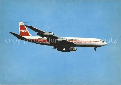 Flugzeuge Zivil TWA Boeing 707 Kat. Airplanes Avions