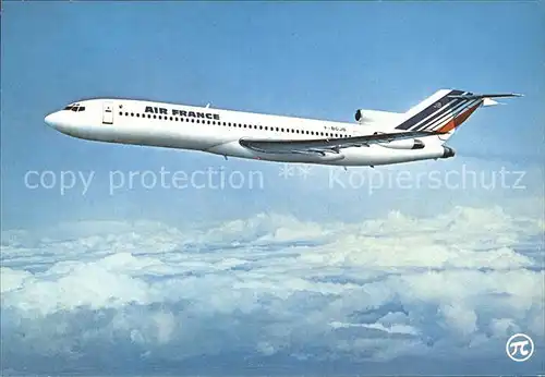 Flugzeuge Zivil Air France Boeing 727 200  Kat. Airplanes Avions