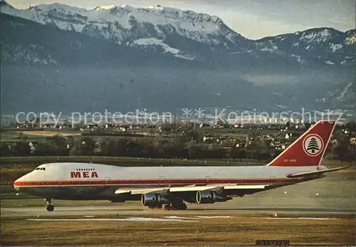Flugzeuge Zivil Middle East Airlines Boeing 747 200B  Kat. Airplanes Avions