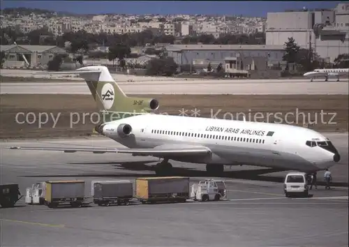 Flugzeuge Zivil Libyab Arab Airlines B 727 2L5 5A DIF c n 21332 Kat. Airplanes Avions